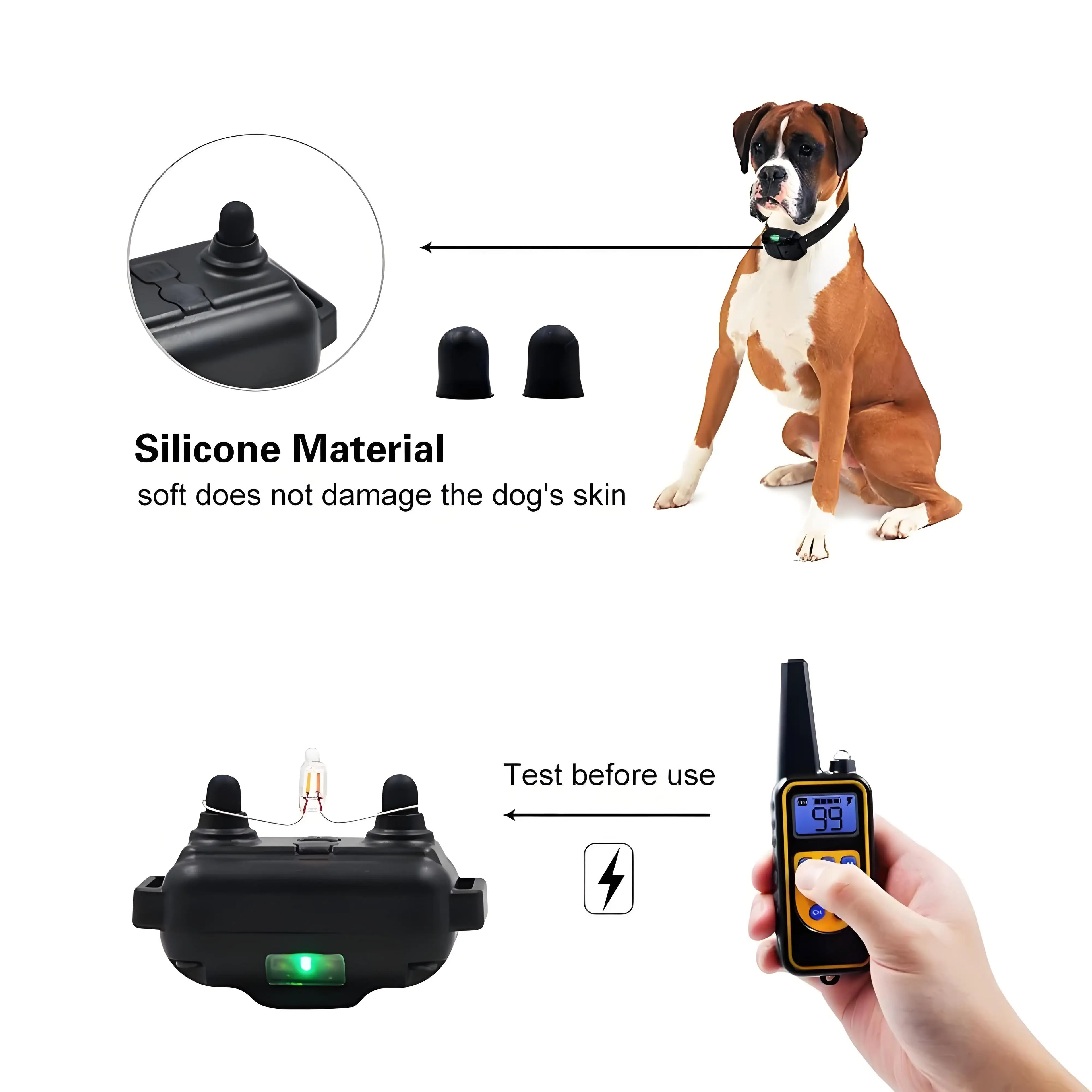 800m Remote Control Electronic Collar For Dog Training, LCD Screen, Waterproof, Pet Trainer for Most Dogs