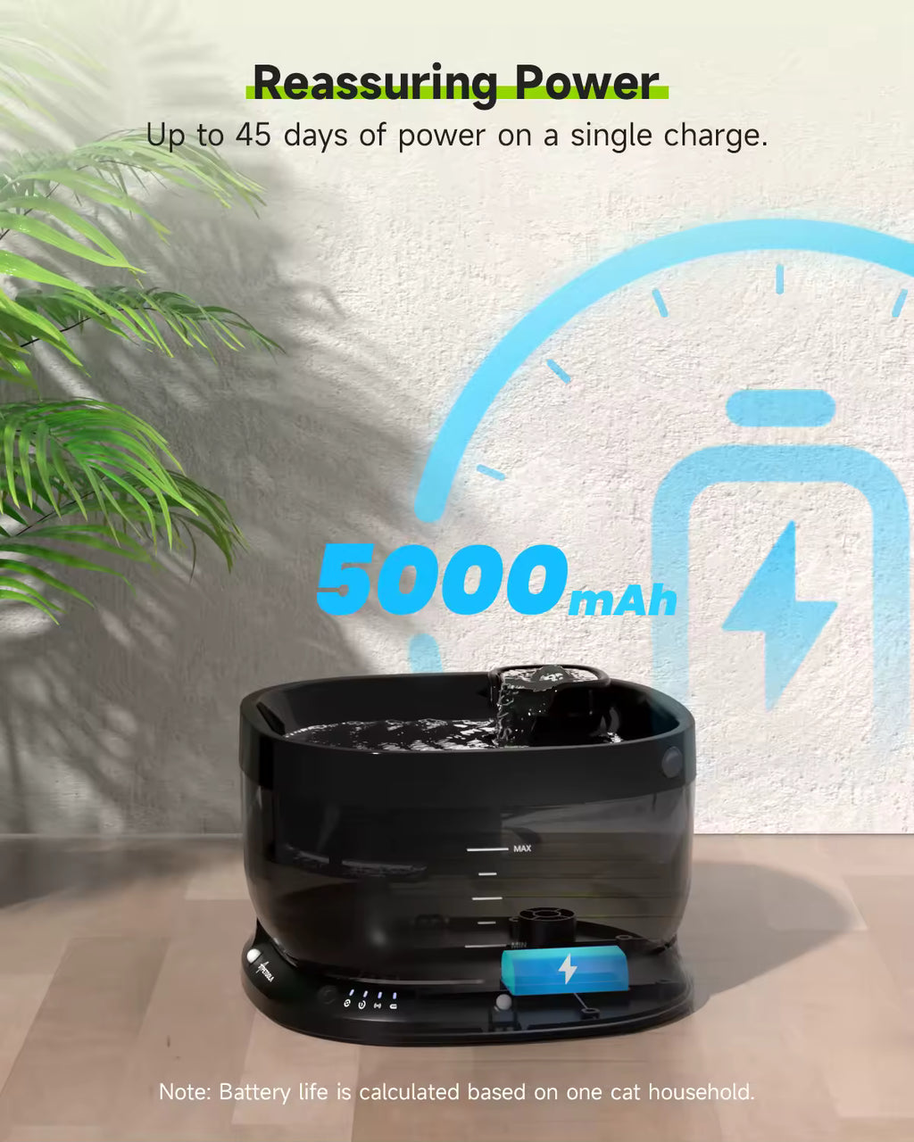 APETDOLA 7L Portable Pet Water Fountain, Auto Sensor Drinking Station for Dogs, Cats, and Small Pets