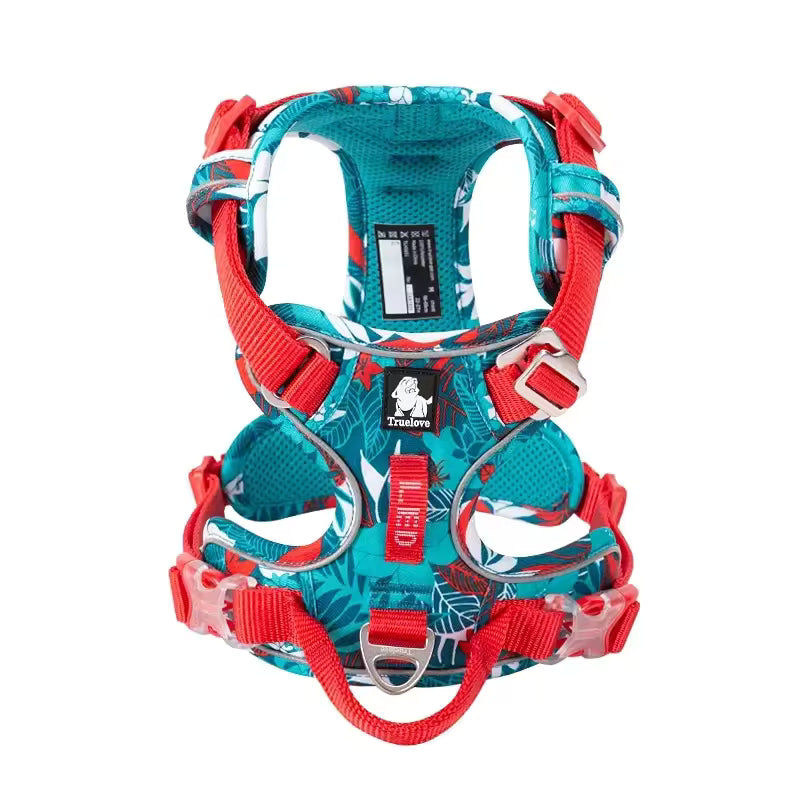 Truelove Dog Harness TLH5653, Explosion-Proof, Camouflage Reflective Nylon, Adjustable Special Edition & Upgrade Version for Dogs Outdoors Walking