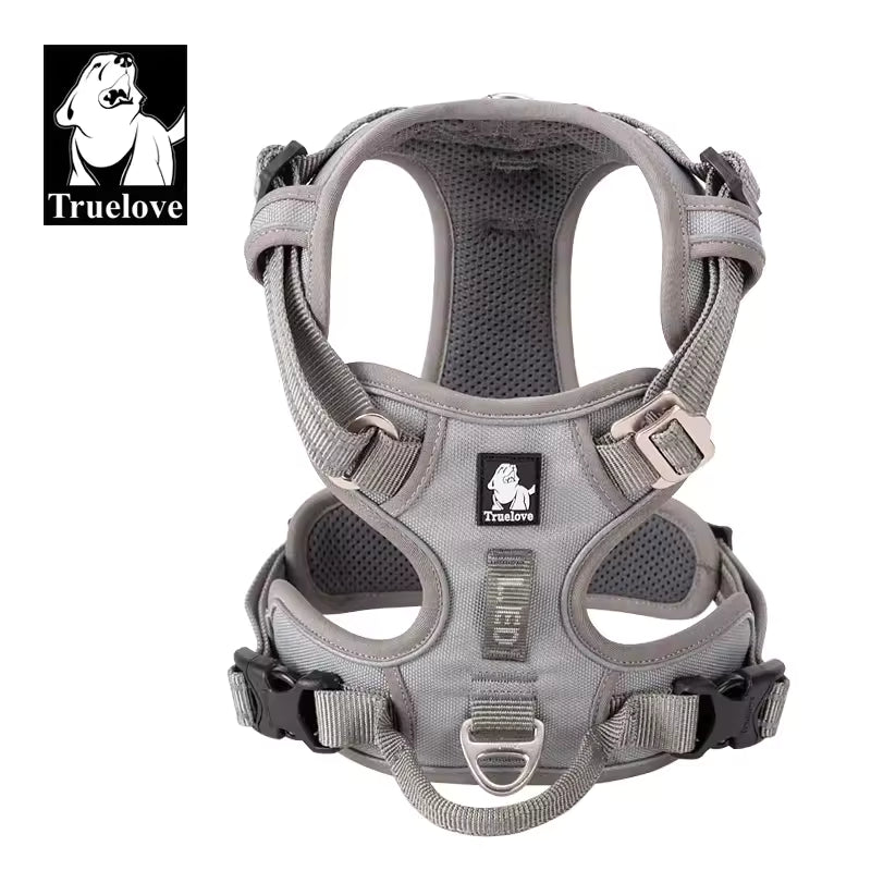 Truelove Dog Harness TLH5653, Explosion-Proof, Camouflage Reflective Nylon, Adjustable Special Edition & Upgrade Version for Dogs Outdoors Walking