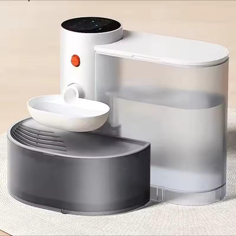 Automatic Smart Dump Pet Water Dispenser, Rechargeable Running Water Fountain for Dogs and Cats