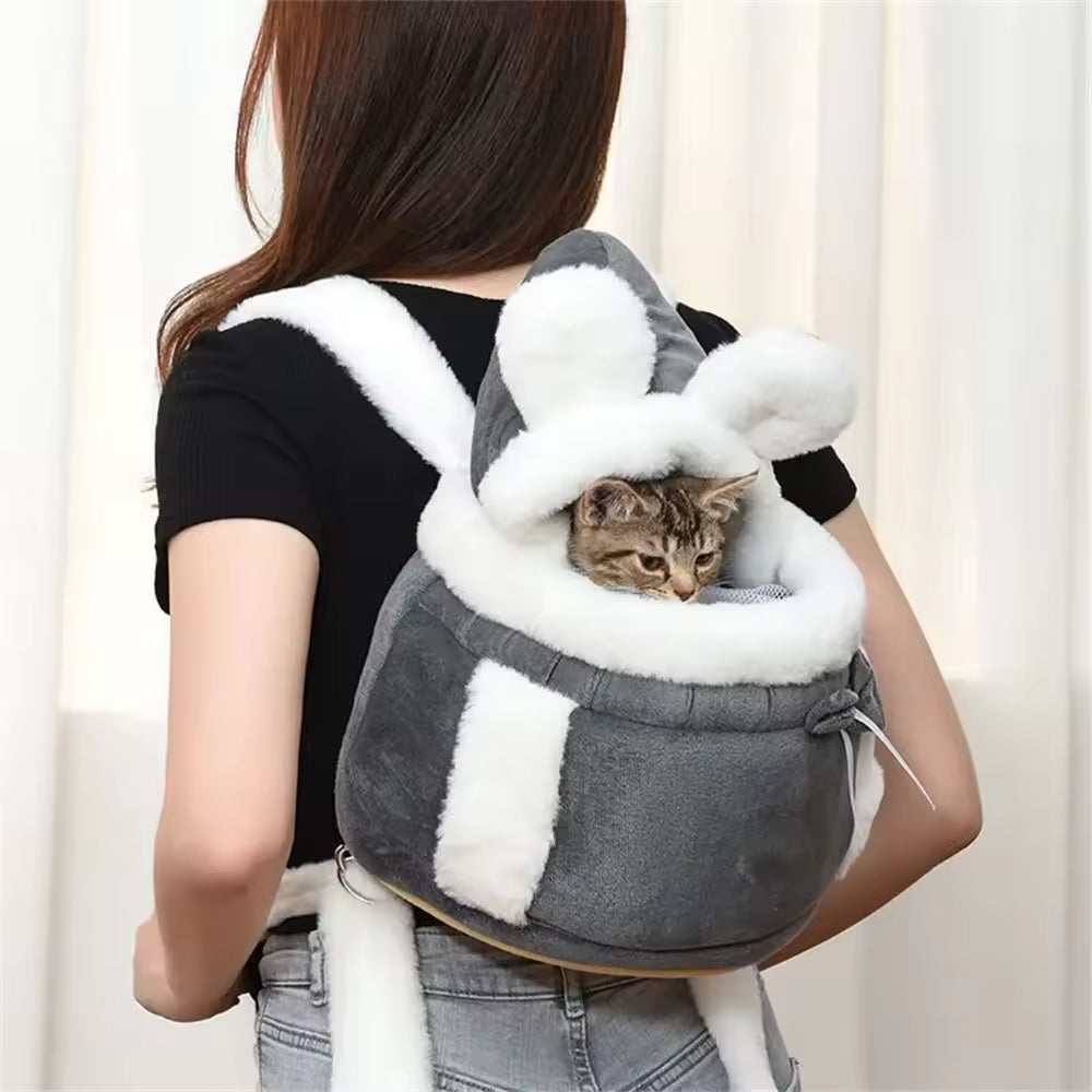 Comfortable Portable Pet Carrier Backpack Outdoor Travel Bag for Small Dogs, Puppies & Cats, Warm Winter Pet Carrier for Home & Outdoor Nest