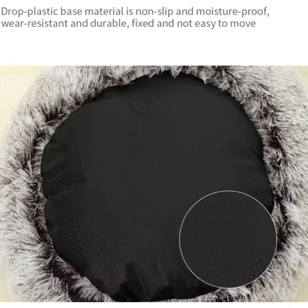 Olvys Cozy Cocoon Pet Bed Comfortable Round Dog & Cat Bed, Medium Size, Washable, Soft Plush Sleeping Pet Bed