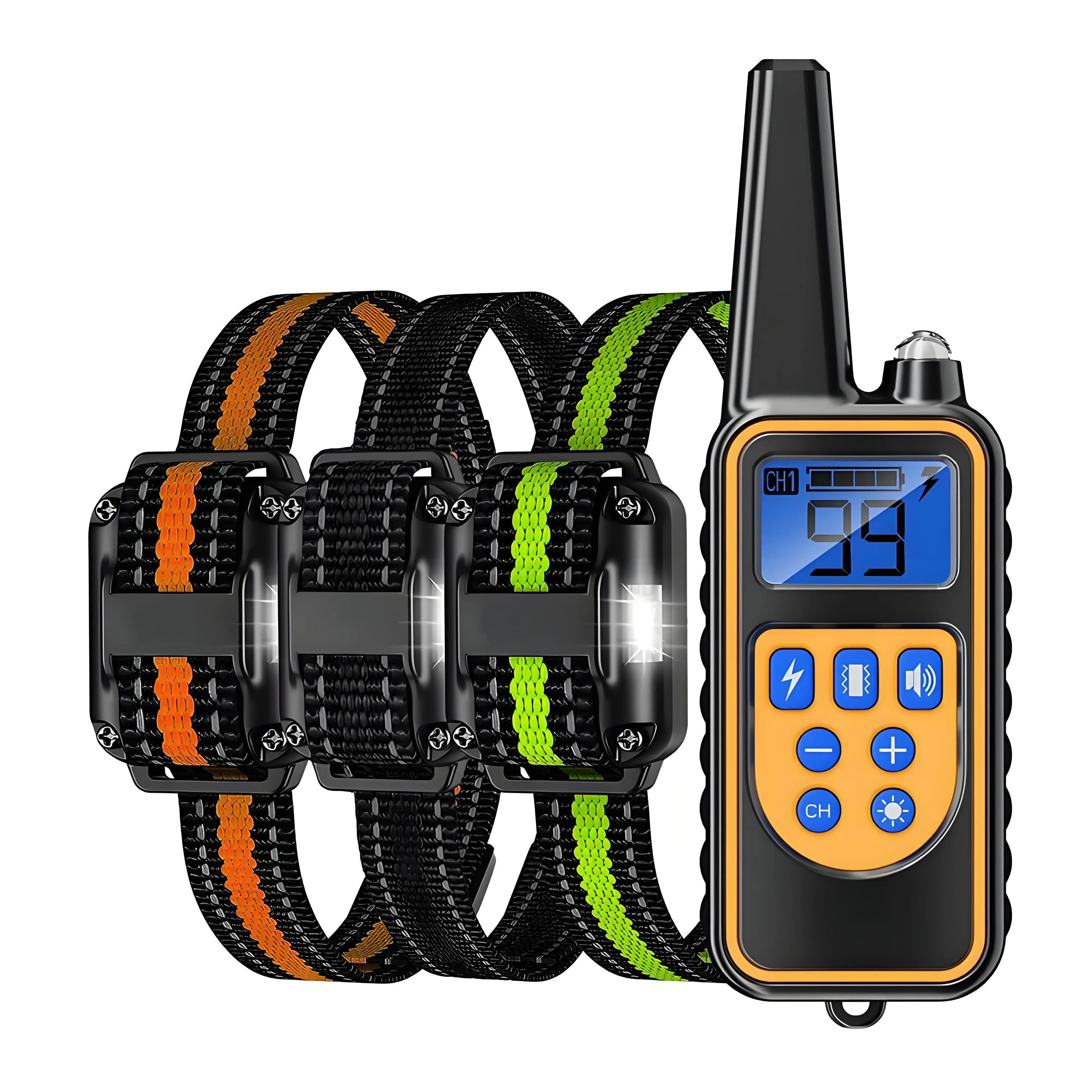 800m Remote Control Electronic Collar For Dog Training, LCD Screen, Waterproof, Pet Trainer for Most Dogs