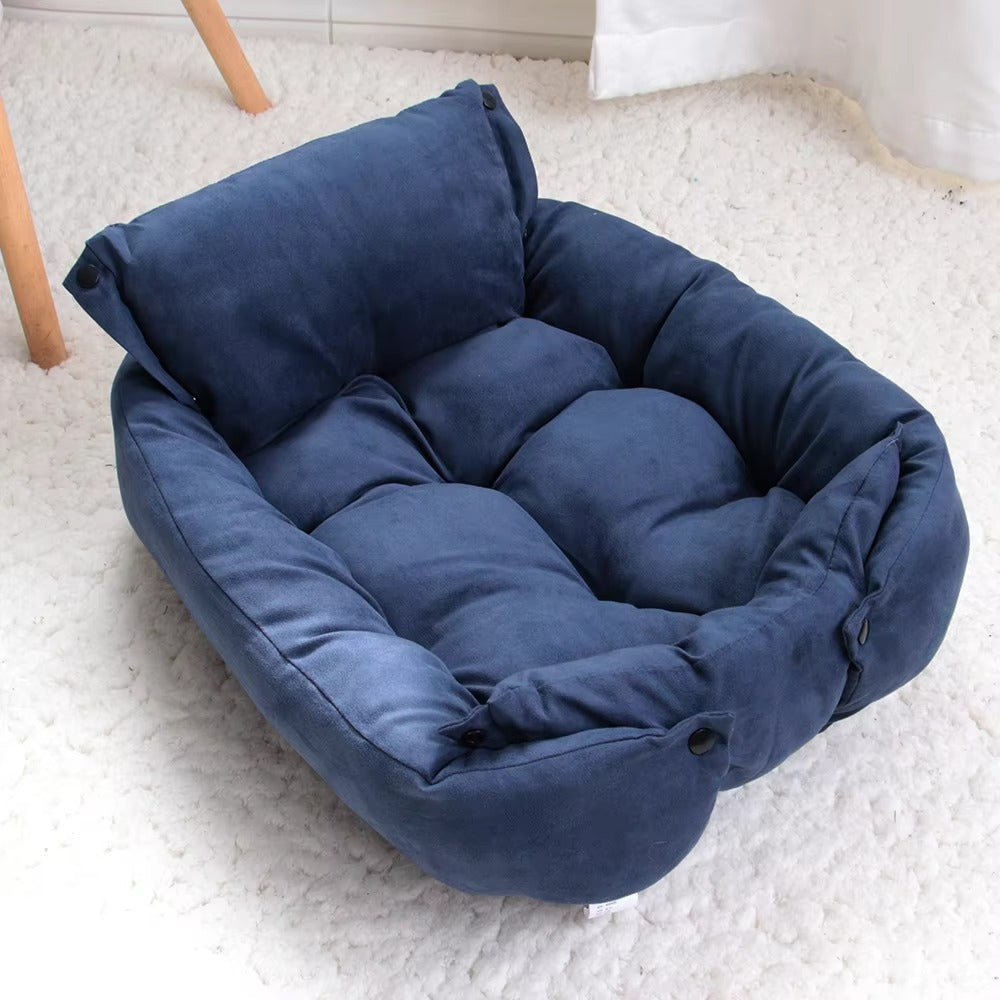 3 in 1 Dog Portable Bed Sofa Soft Comfortable Washable Sleeping Pad for Puppies & Dogs