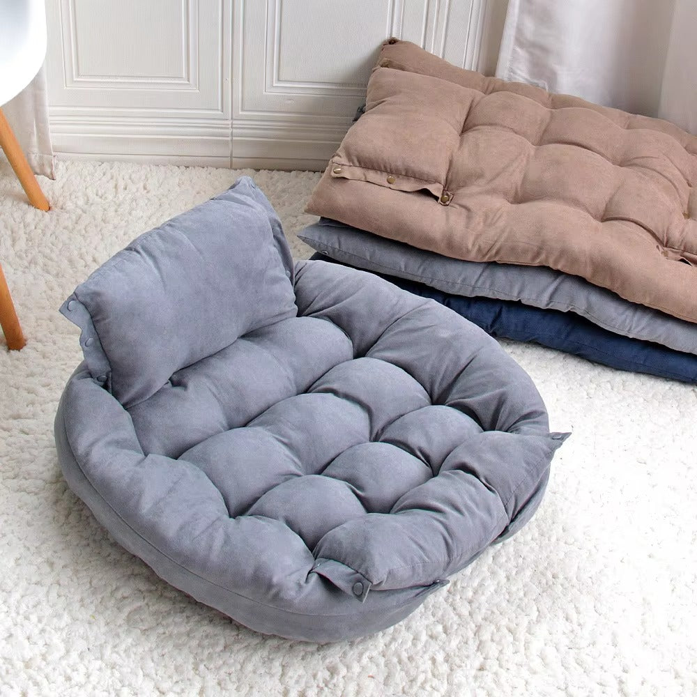 3 in 1 Dog Portable Bed Sofa Soft Comfortable Washable Sleeping Pad for Puppies & Dogs