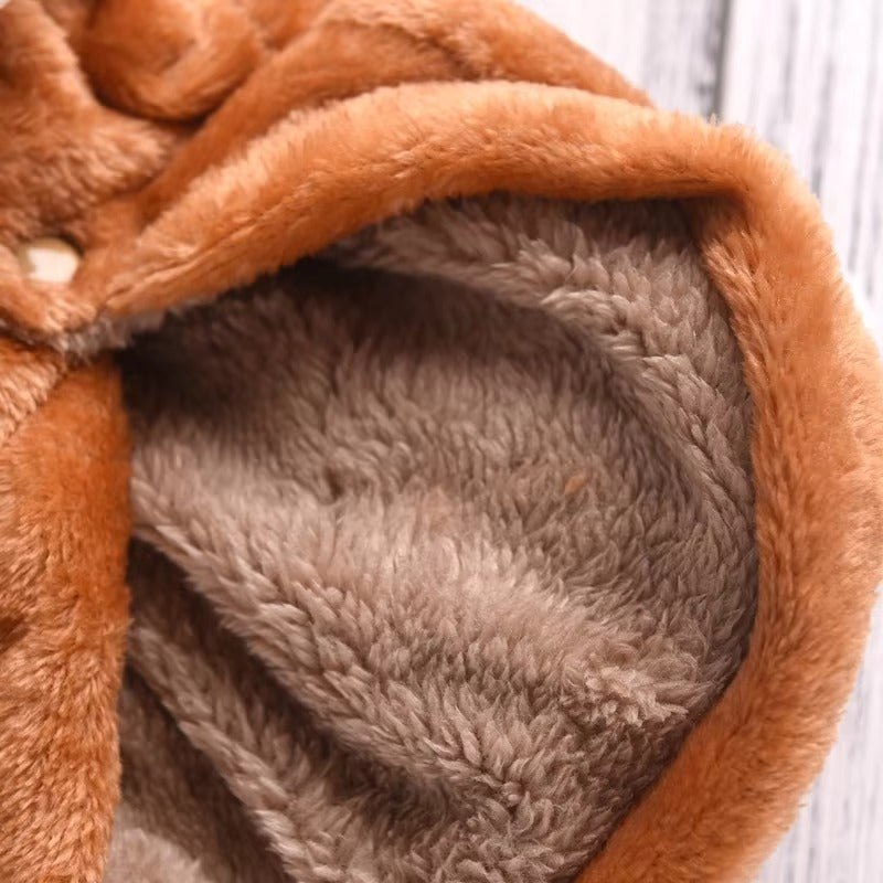 Fleece Warm Hooded Dog Cloth For Winter, Soft Sweater for Puppies & Small Dogs For Indoor/Outdoor Wear