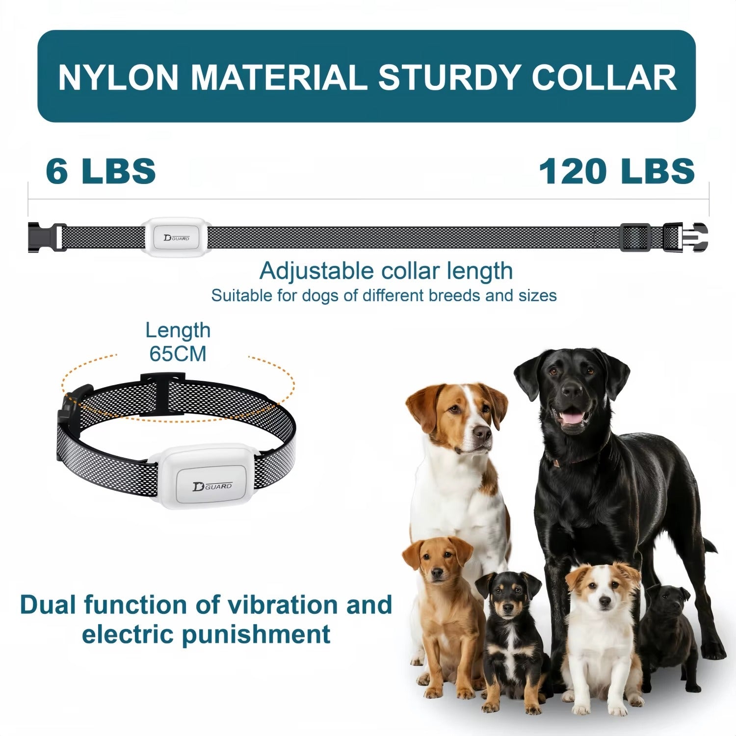 YHLC Anti-Bark Dog Collar – Automatic, Humane Bark Control, Adjustable Training Device for Small, Medium & Large Dogs