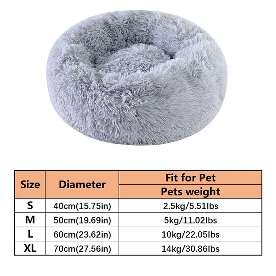 Round Winter Cat Bed