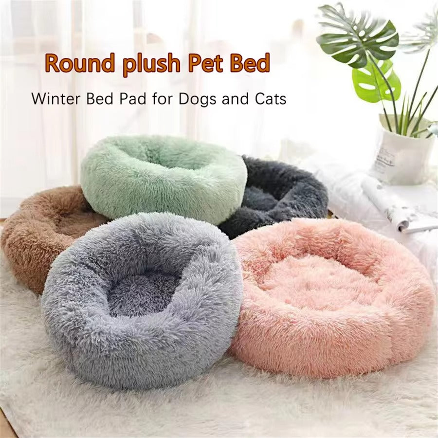 Round Winter Cat Bed