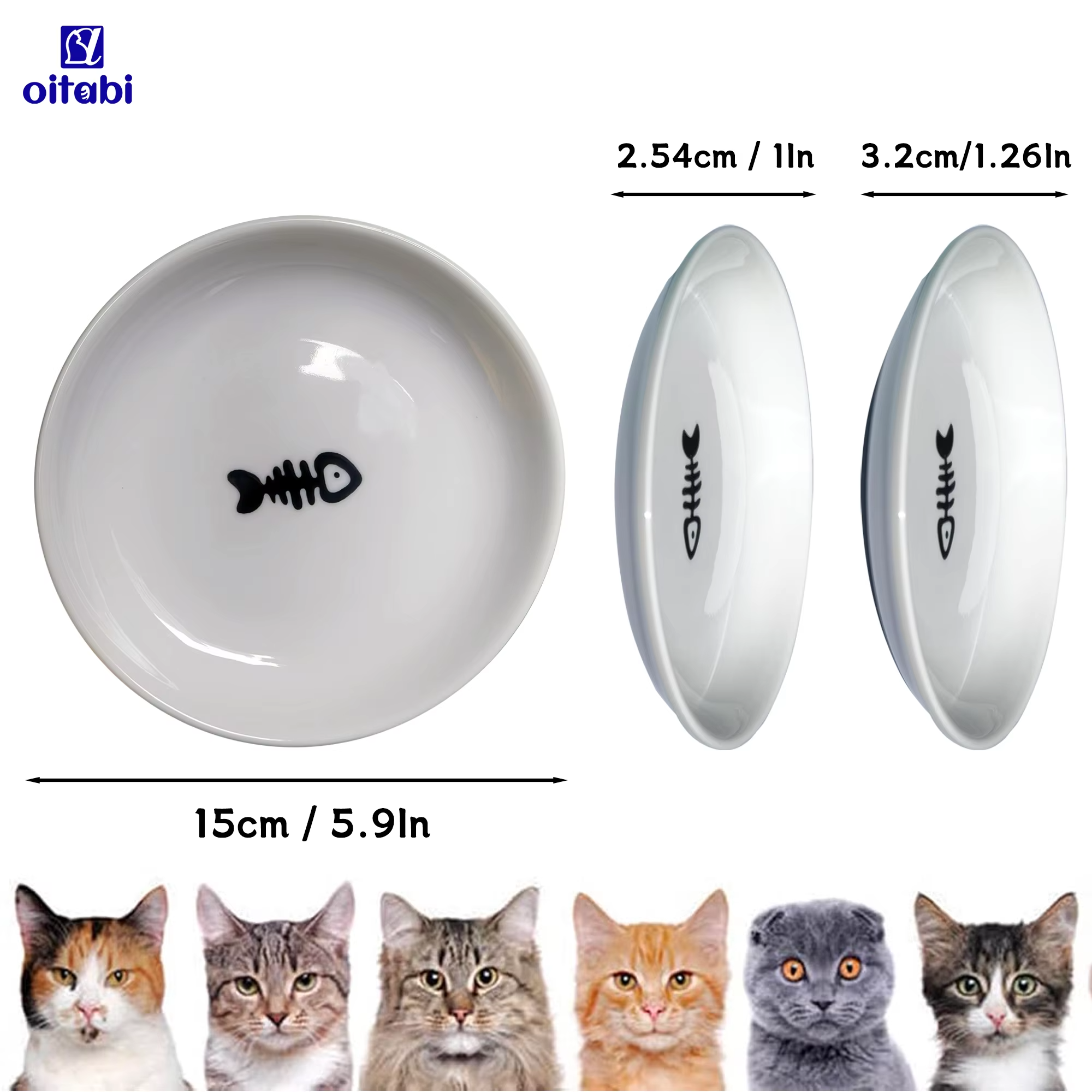 Oitabi Cat Bowls