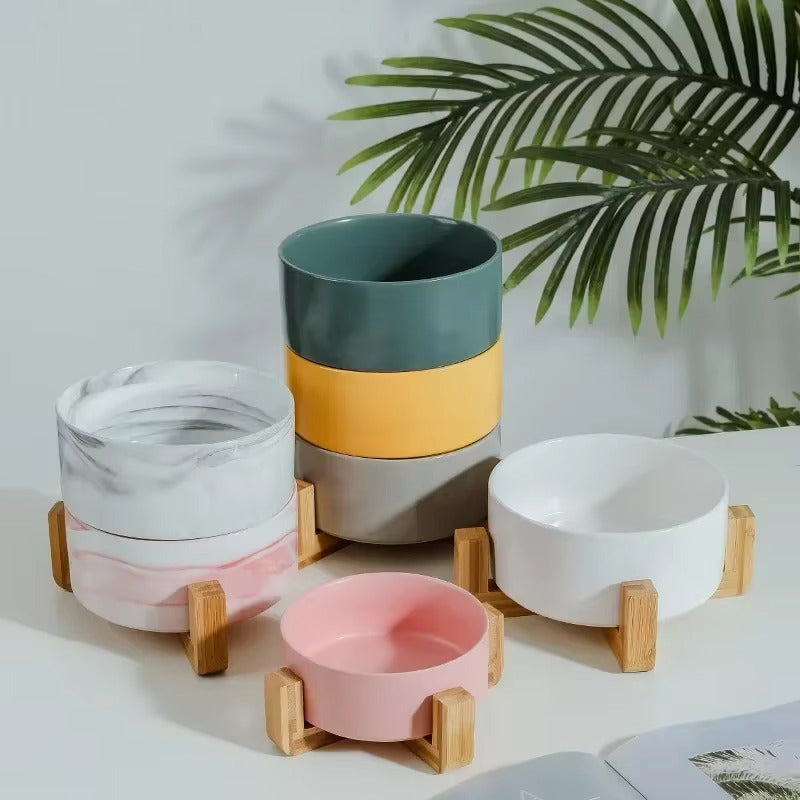 Double Ceramic Bowls