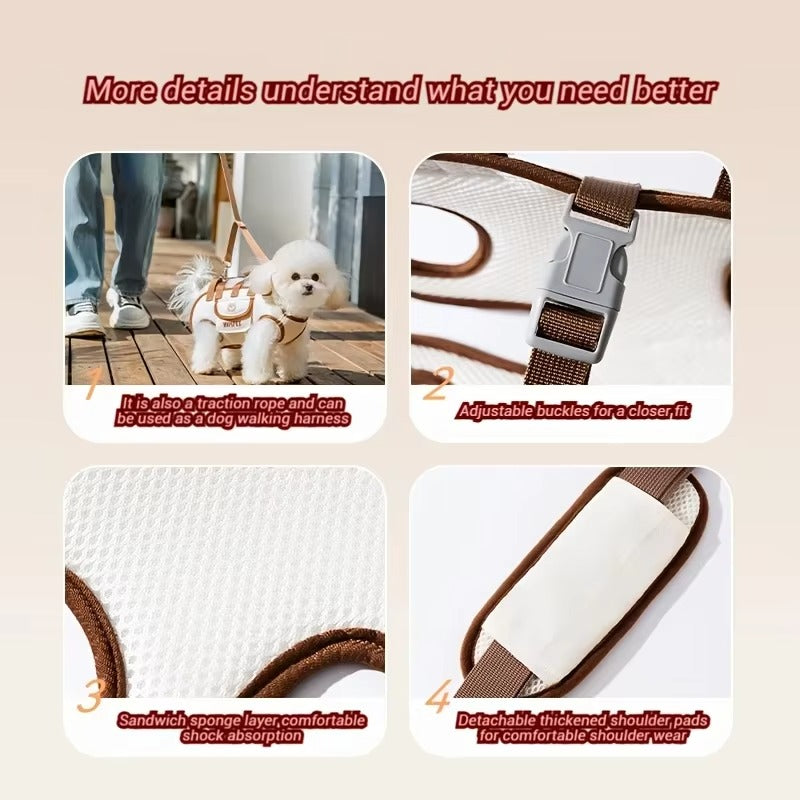 Portable Outdoor Pet Carrying Bag, Breathable Travel Tote for Small Dogs, Cats & Puppies, Lightweight and Comfortable Carrier