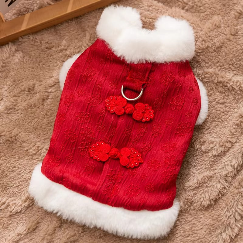 Small Dog Winter Coat Vest Warm Jacket Adjustable Fit for Puppies Windproof for Outdoor Walks