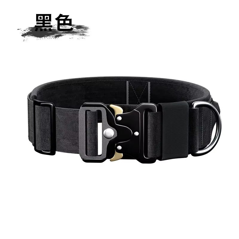 Tactical Dog Collar and Leash – Heavy-Duty Military-Grade Training Gear with Handle, Adjustable Collar for Medium & Large Dogs