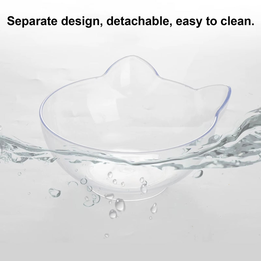 Tilted Raised Cat Bowls