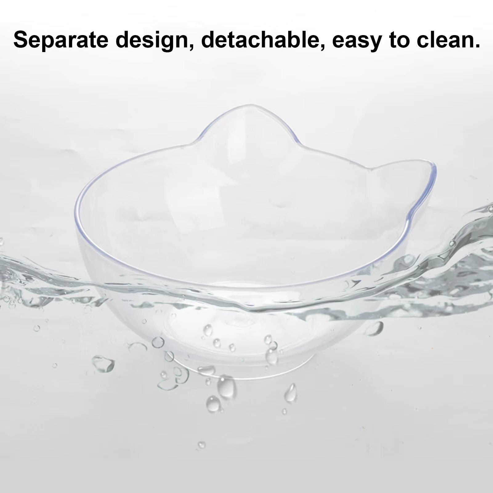 Tilted Raised Cat Bowls