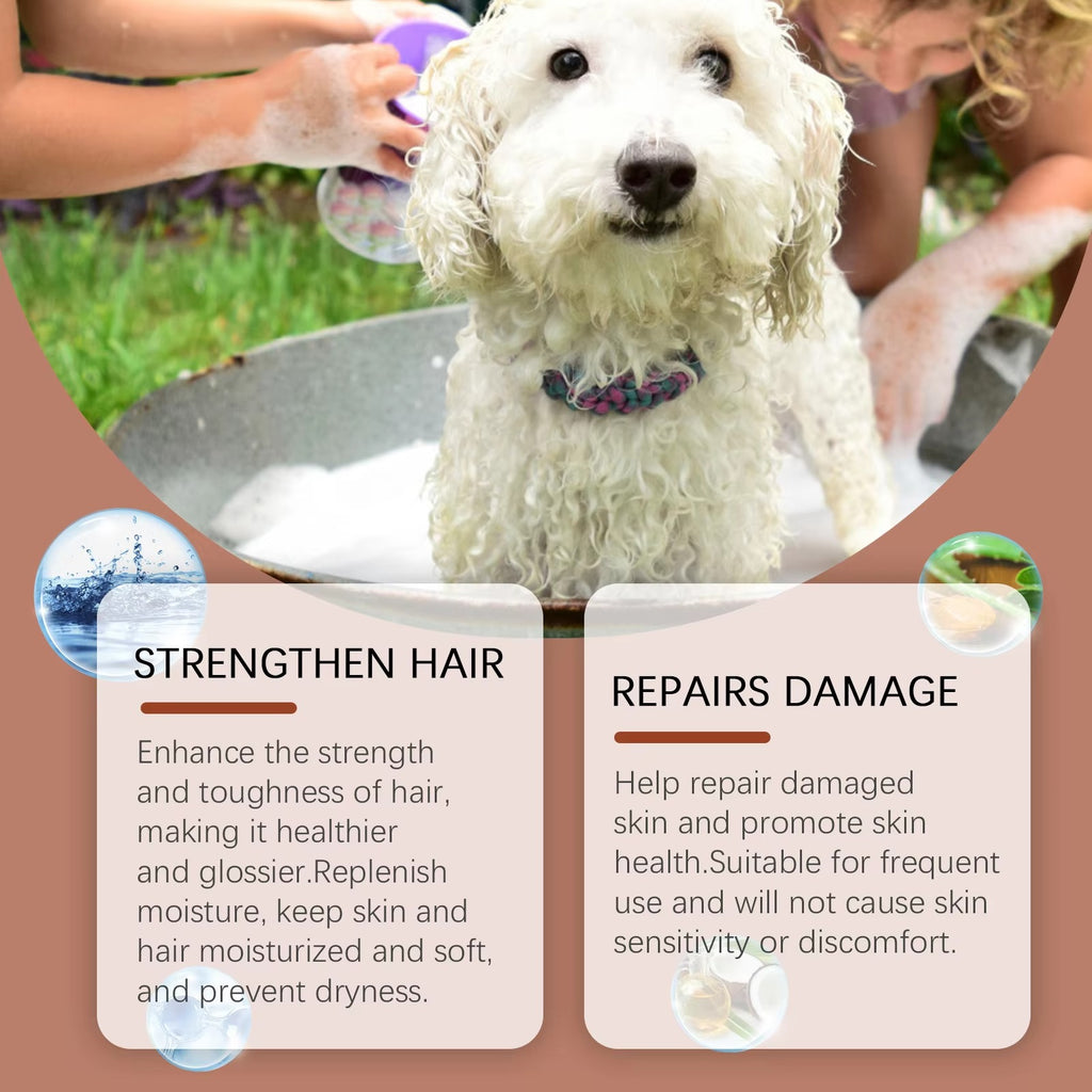 Dog Hair Shampoo & Conditioner – Tear-Free, Hypoallergenic Pet Care, Cleans and Conditions for Soft, Smooth, Shiny Coat