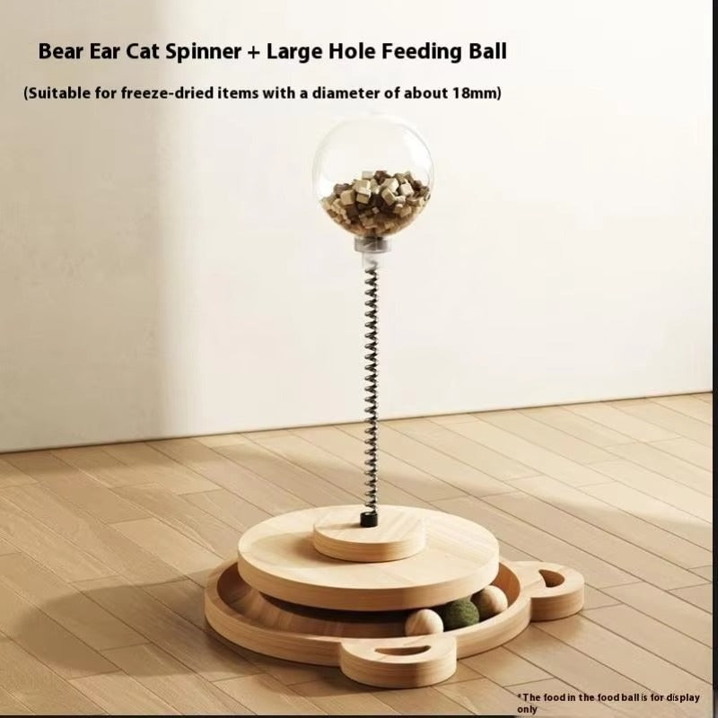 4-in-1 Sisal Cat Scratching Post Toy, Hanging Toys, Plush Perch, Interactive Indoor Play Tower for Cats