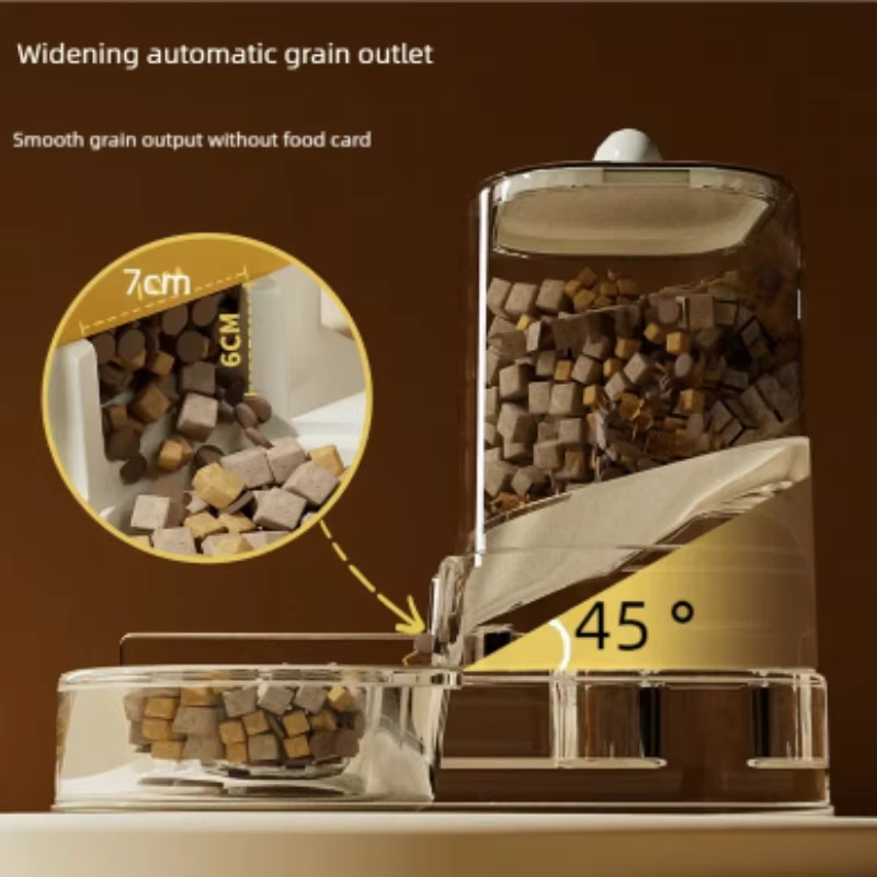 Automatic Pet Feeder with Water Bowl