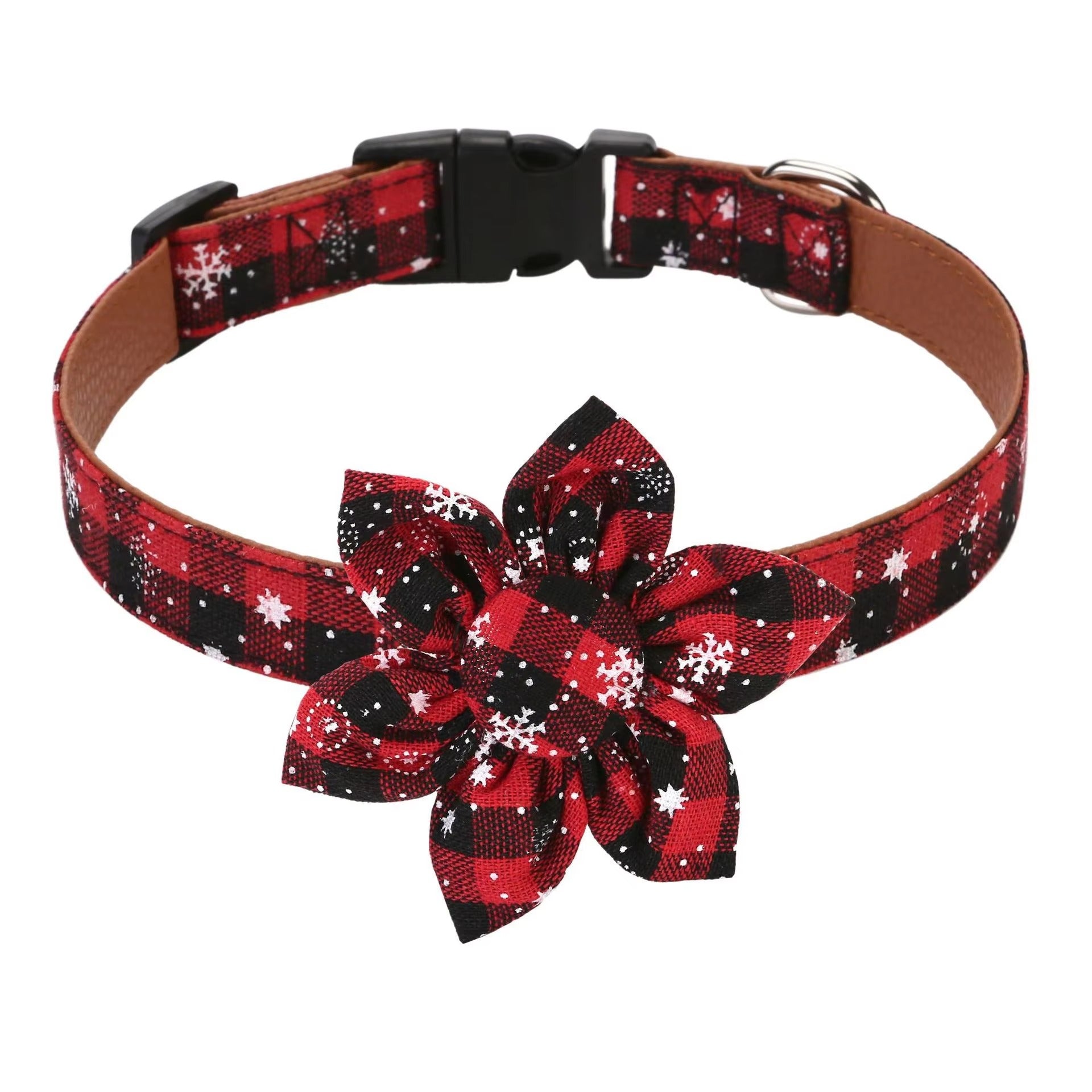 Christmas Plaid Dog Collar