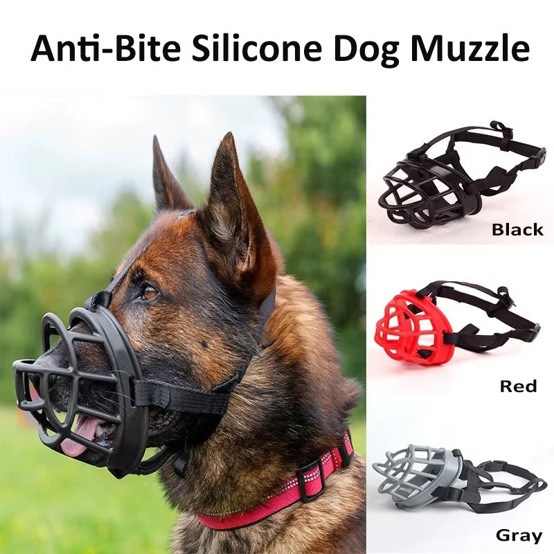 Breathable Dog Basket Muzzle – Comfortable, Adjustable Safety Muzzle for Medium and Large Dogs, Perfect for Training and Outdoor Use