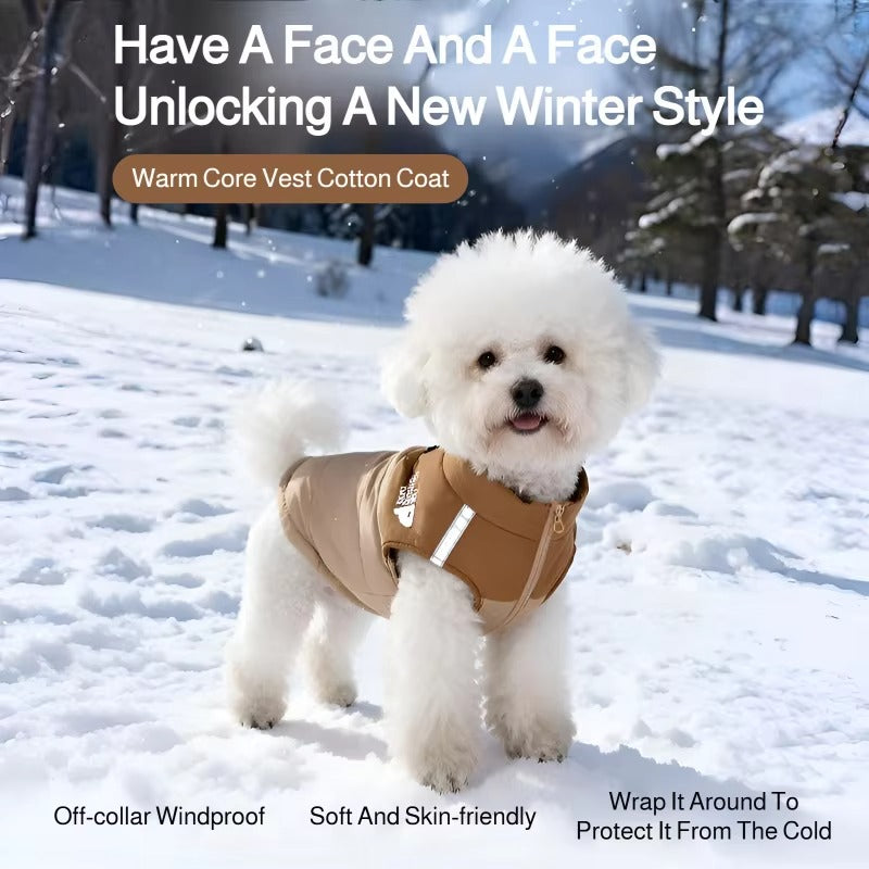 Thick Warm Comfortable Winter Dog Coat Pet Outfit for Cold Weather Outerwear for Outdoor Walks