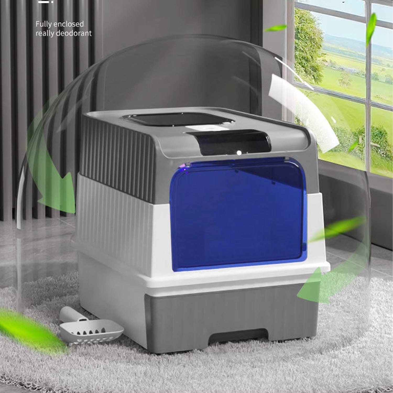 UV Enclosed Litter Box
