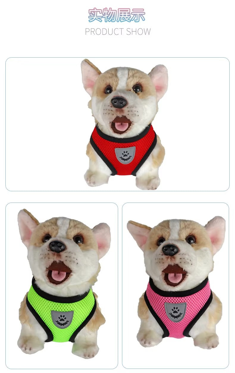 Big Dog Rope Harness and Leash, Heavy-Duty No-Pull Harness with Strong Rope Leash for Large Dogs, Training, Walking & Outdoor Use