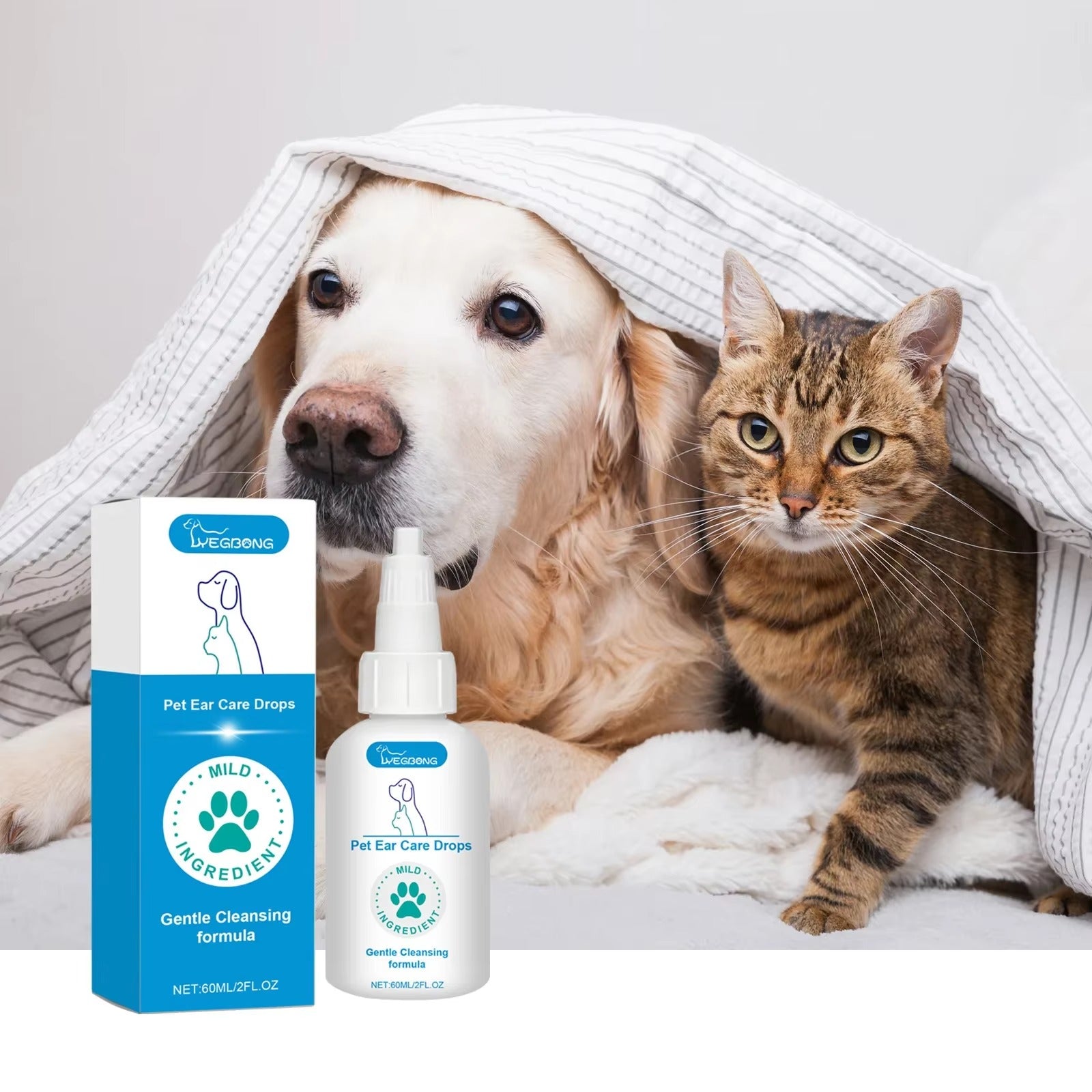 Effective Dog Ear Cleaning Solution – Safe for Dogs and Puppies, Removes Dirt, Wax, and Odor for Healthy Ears
