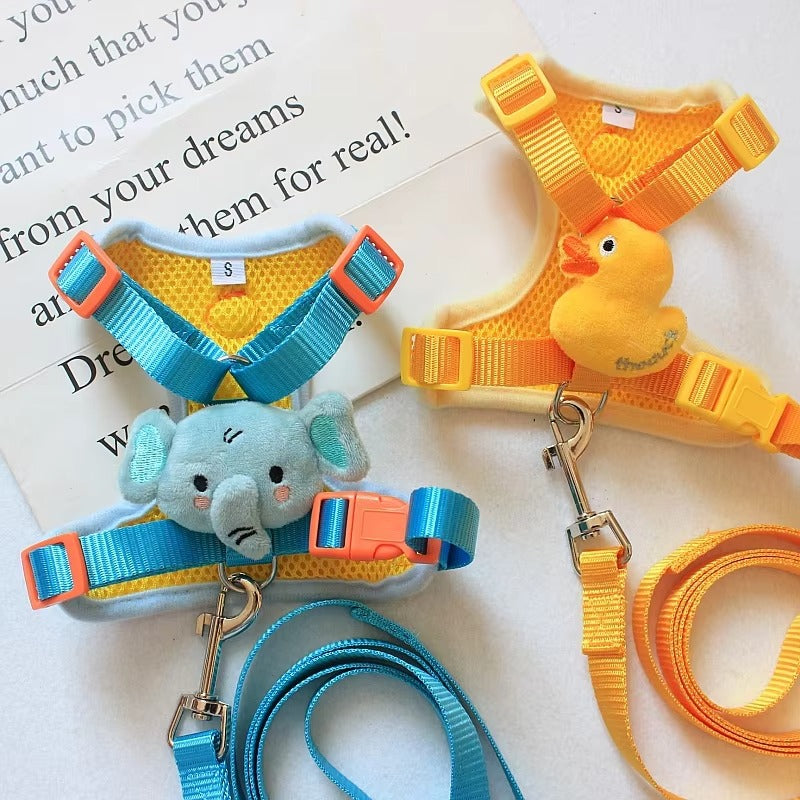 Neck Collar and Harness Set for French Bulldogs – Secure, Adjustable Pet Harness with Collar for Small Dogs, Puppies & Daily Walks