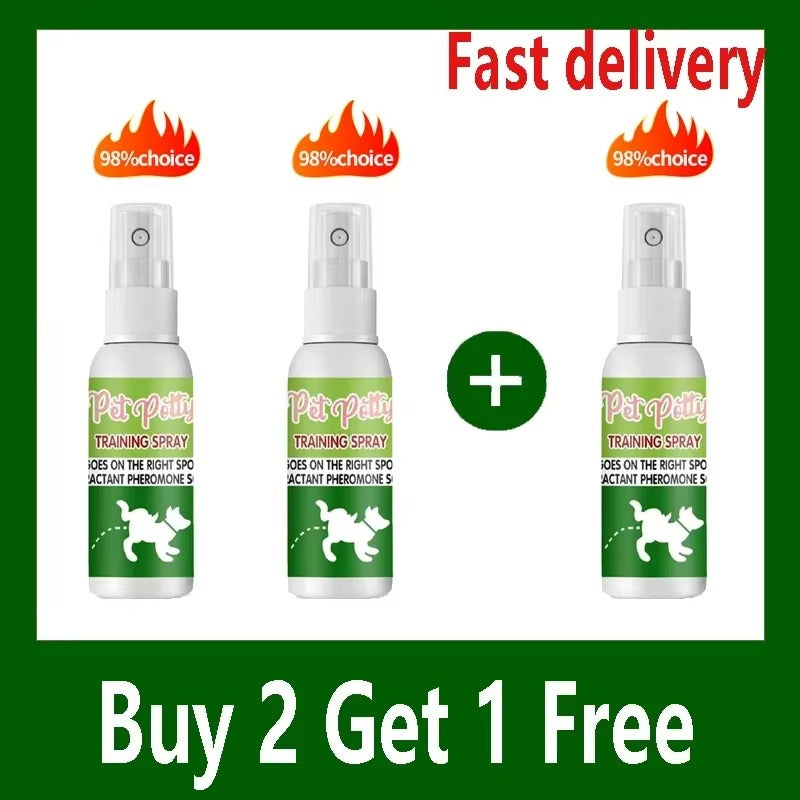 Pet Toilet Training Spray – Helps Encourage Proper Elimination Habits, Effective Indoor Potty Training Aid for Dogs and Puppies