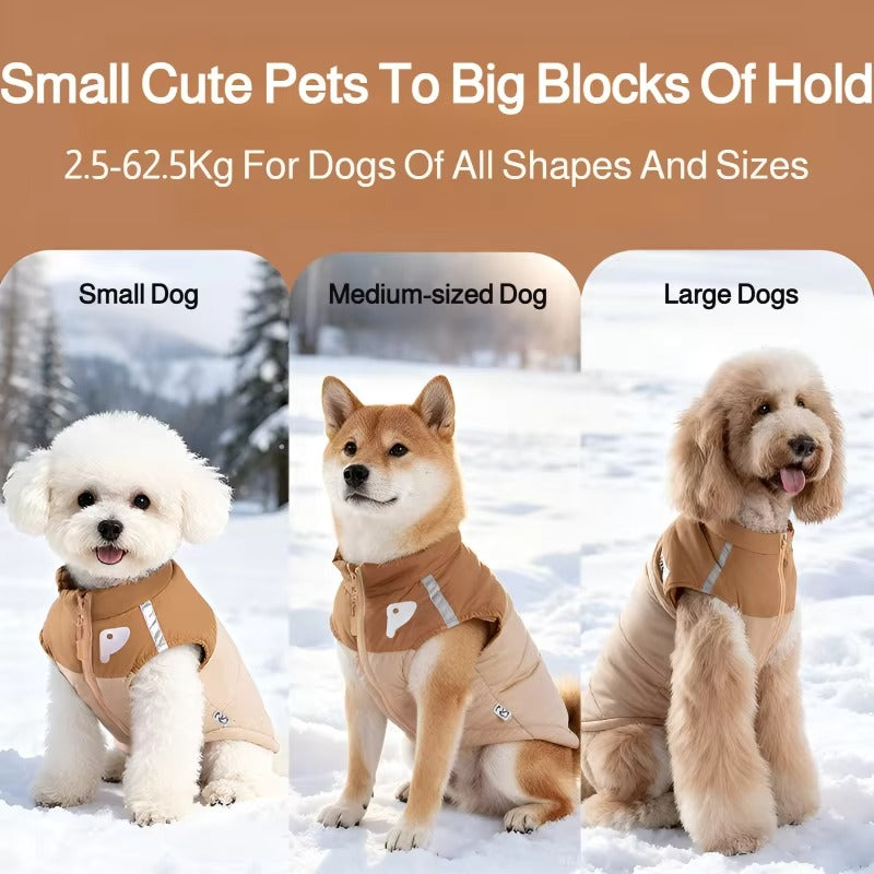 Thick Warm Comfortable Winter Dog Coat Pet Outfit for Cold Weather Outerwear for Outdoor Walks