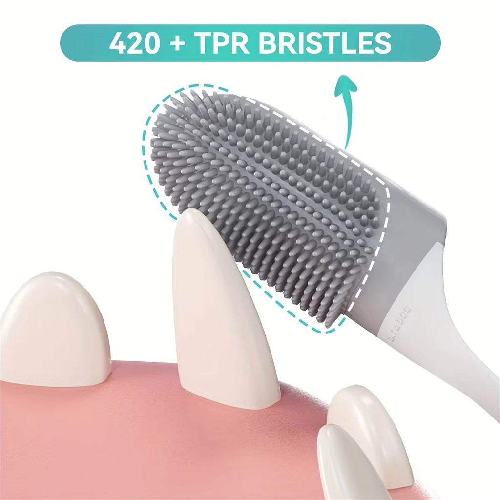 Food Grade Silicone Finger Toothbrush for Pets – Remove Plaque and Maintain Oral Health, Gentle Cleaning for Dogs and Cats