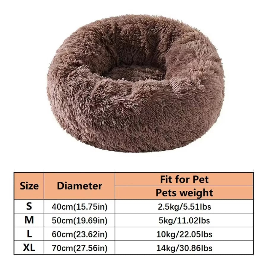 Round Winter Cat Bed