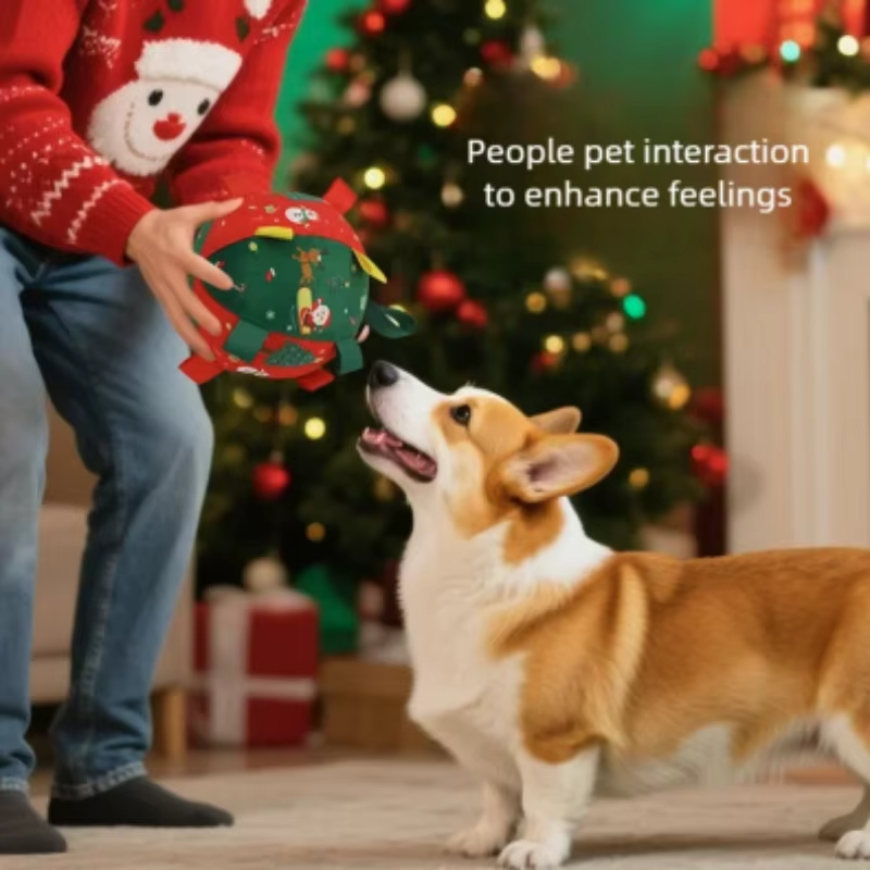 Christmas Squeaky Dog Balls