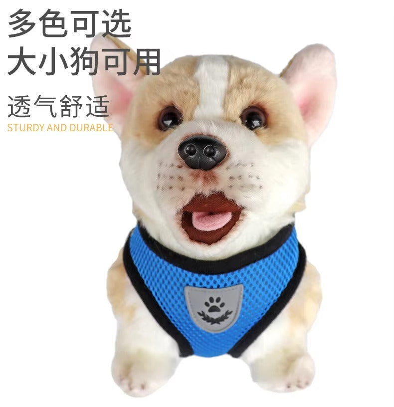 Big Dog Rope Harness and Leash, Heavy-Duty No-Pull Harness with Strong Rope Leash for Large Dogs, Training, Walking & Outdoor Use