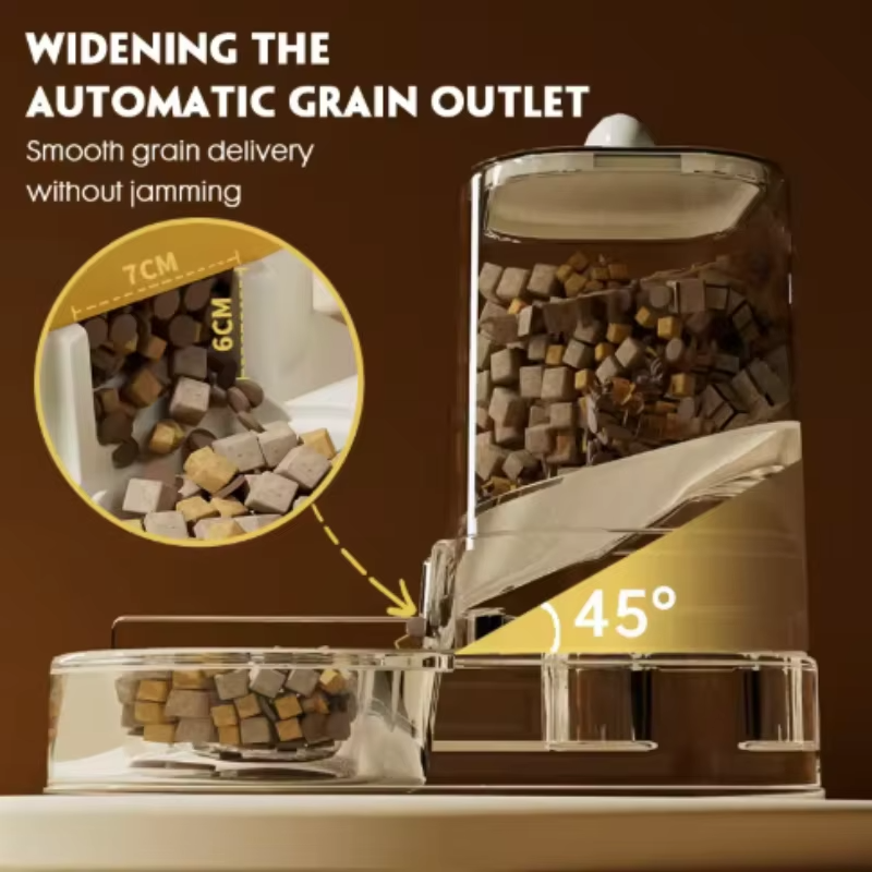 Automatic Pet Feeder with Water Bowl