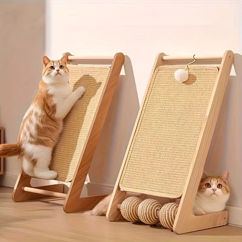 Sofa-Safe Cat Scratch Board, Thick Scratcher for Indoor Cats, Protects Furniture, Easy-to-Use For Cat Toy