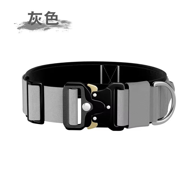 Tactical Dog Collar and Leash – Heavy-Duty Military-Grade Training Gear with Handle, Adjustable Collar for Medium & Large Dogs