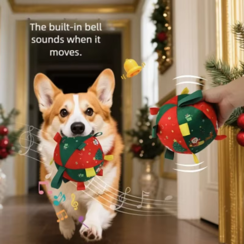 Christmas Squeaky Dog Balls