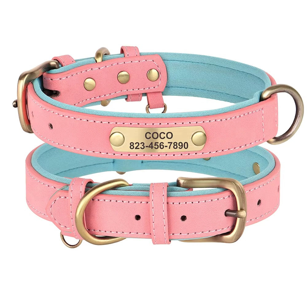Engraved Bowknot Dog Collar with Custom Nameplate, Adjustable, Comfortable & Stylish Pet Collar for Small Dogs and Puppies