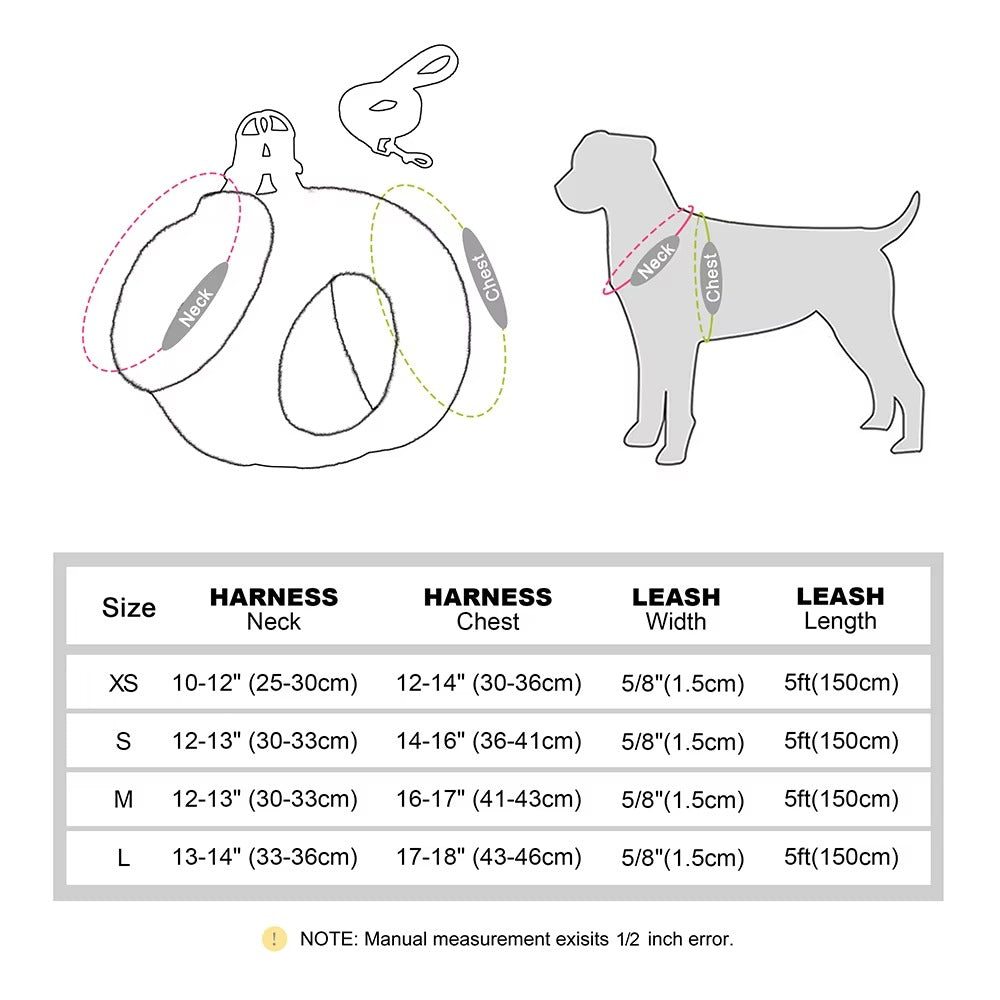 Winter Fur Harness Set