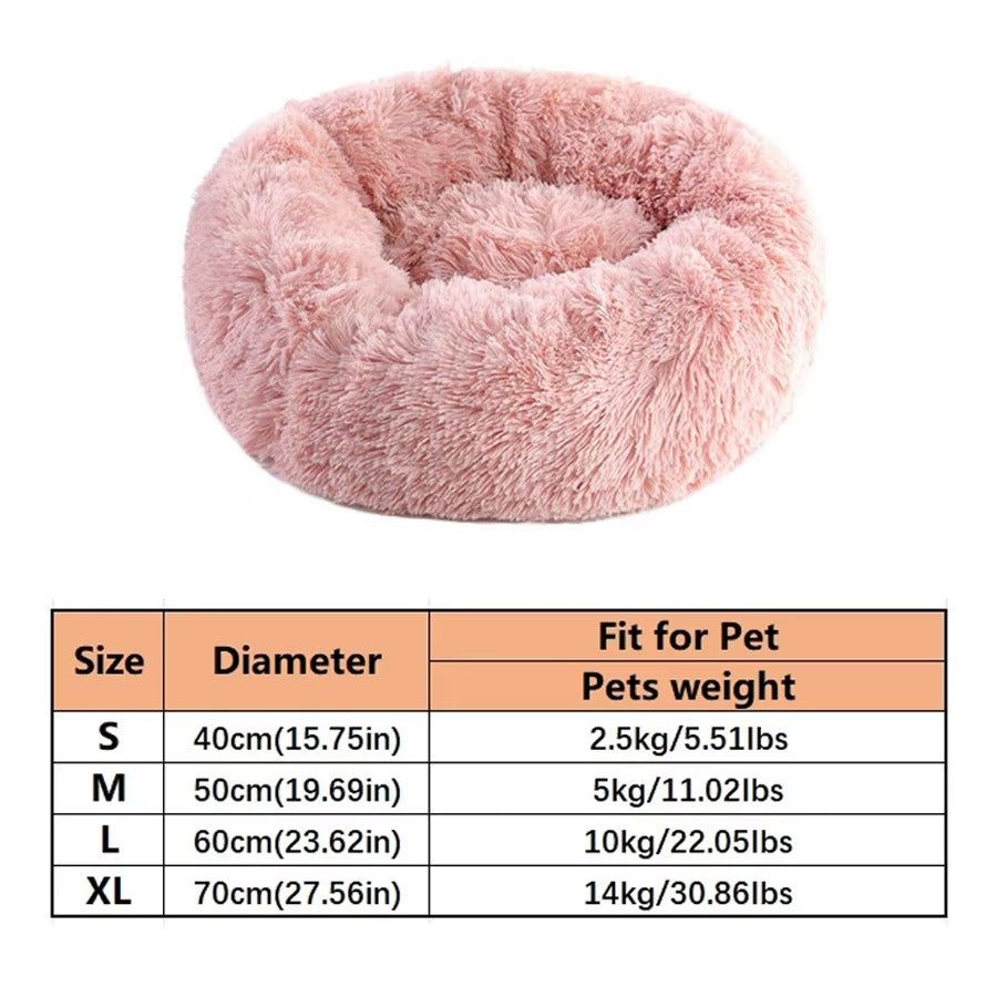 Round Winter Cat Bed