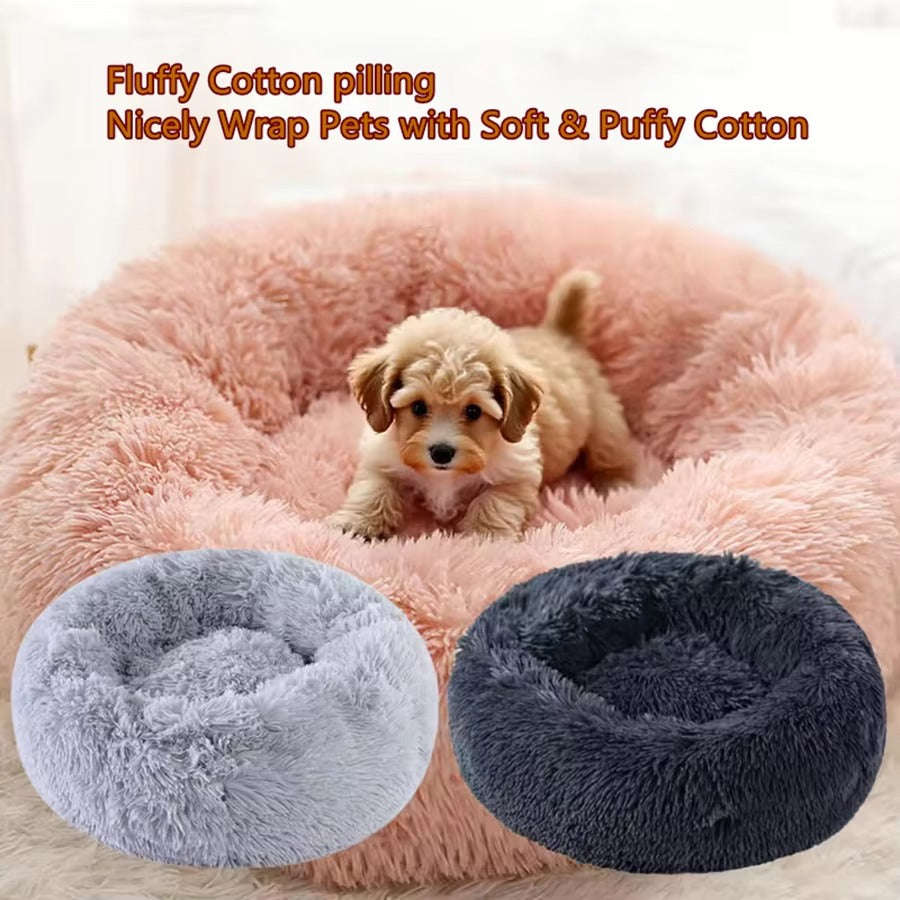 Round Winter Cat Bed