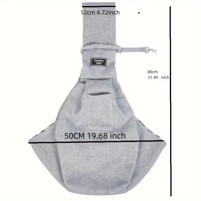 Foldable Pet Sling Carrier for Dogs, Ergonomic Shoulder Sling with Breathable Mesh, Adjustable Strap & Comfortable Travel Design