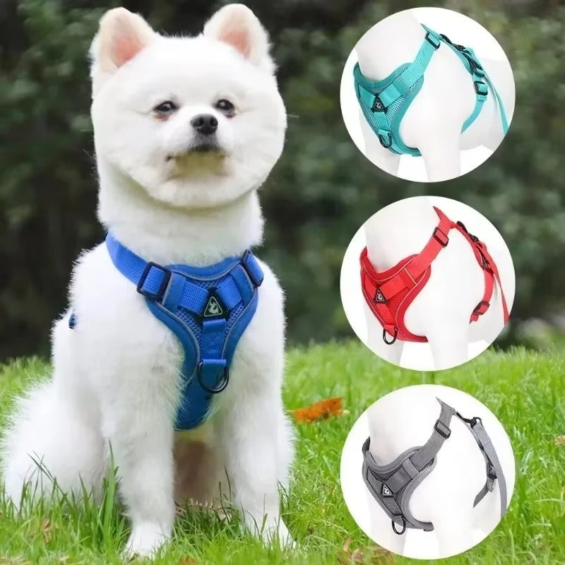 Reflective Dog Harness Leash Set