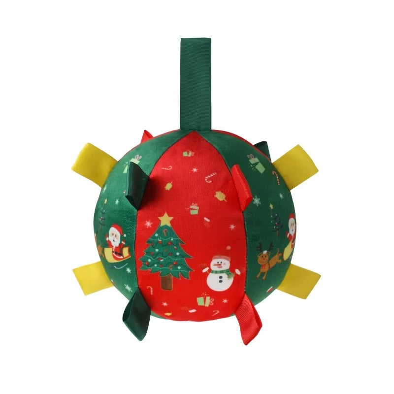 Christmas Squeaky Dog Balls