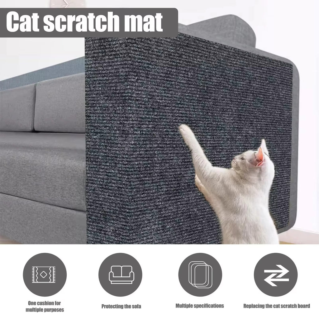 Pet Anti Scratch Sofa Crawling Mat, Furniture Scratch Guard, Thick Anti-Slip Couch Protector, Safe Cat Scratch Mat, Chairs & Home Furniture