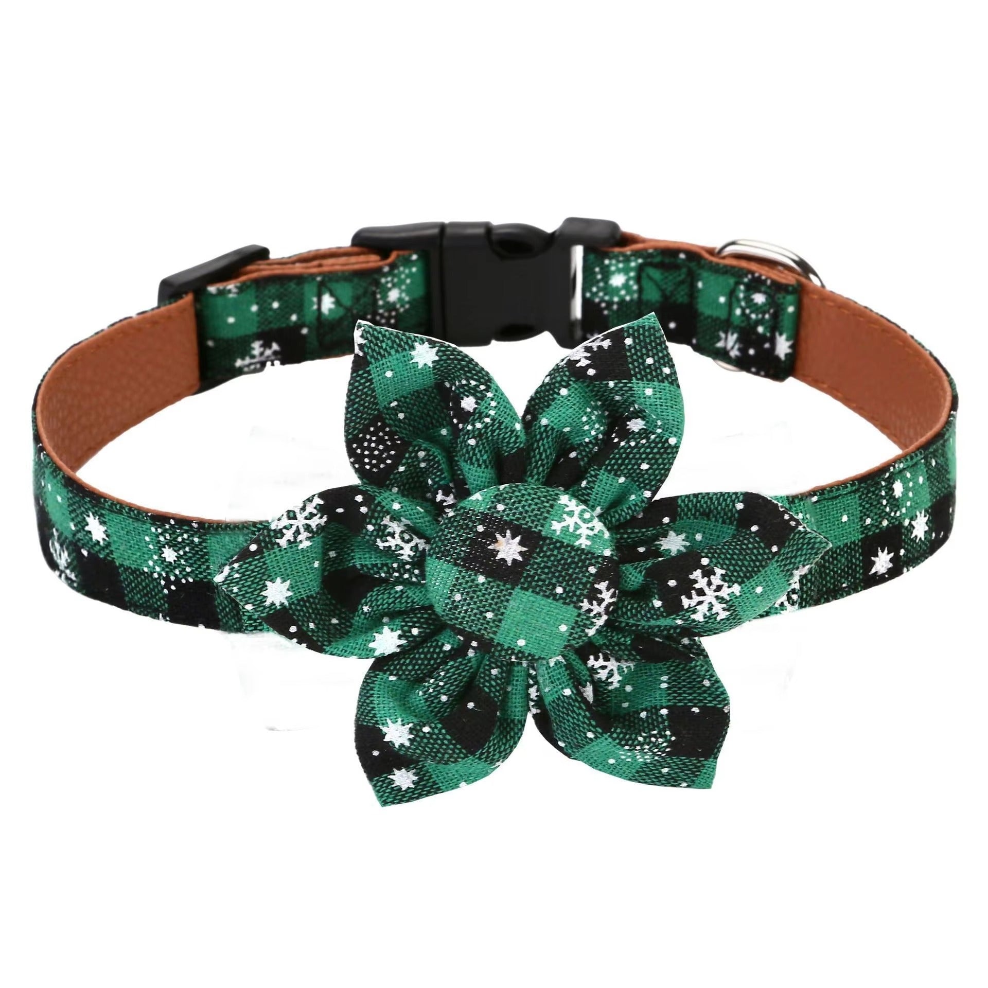 Christmas Plaid Dog Collar